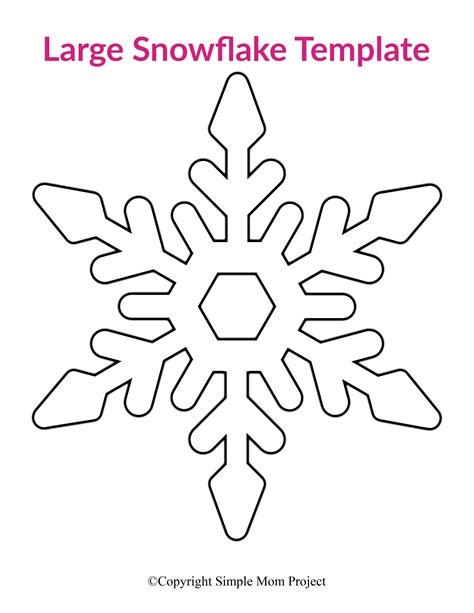 Snowflake Template Frozen